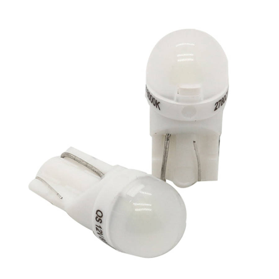 20 PCS T10 DC12V / 0.25W / 6500K / 20LM Car Round Head Plug-in Bubble Reading Light with 1LEDs SM...