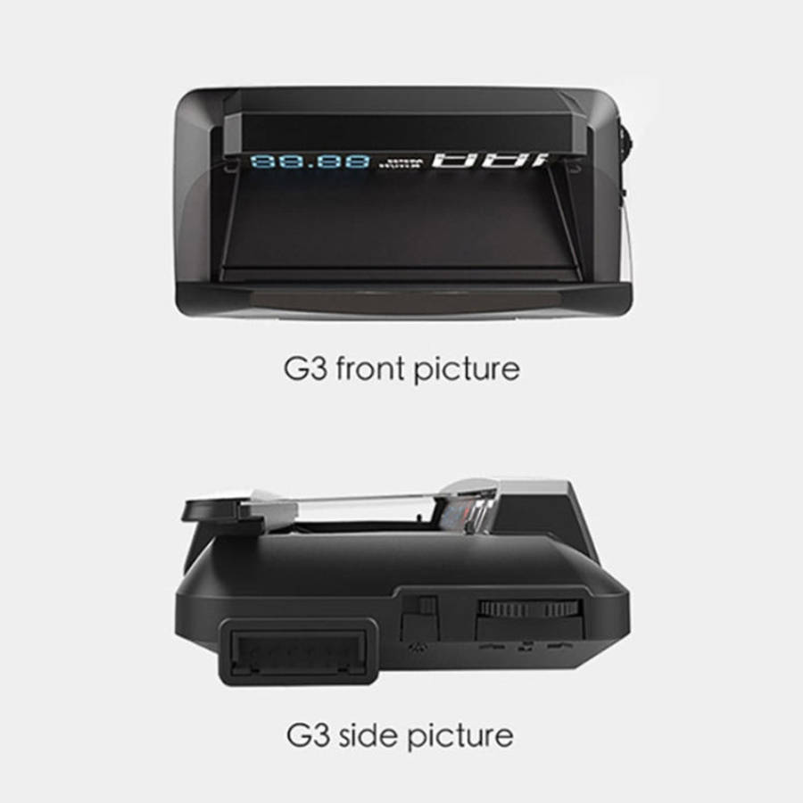 H400G Car 3.5 inch GPS Mode HUD Head-up Display Support Speed / Time / Distance Display, H400G