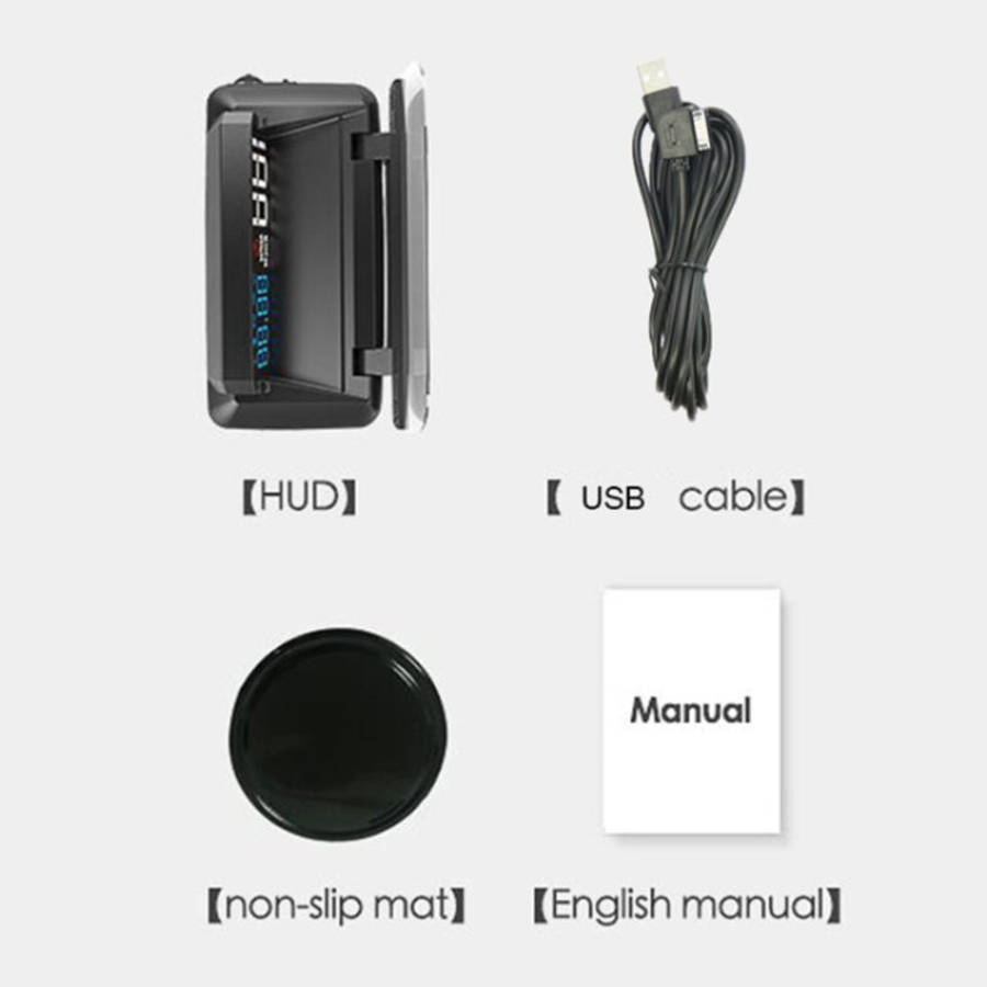 H400G Car 3.5 inch GPS Mode HUD Head-up Display Support Speed / Time / Distance Display, H400G