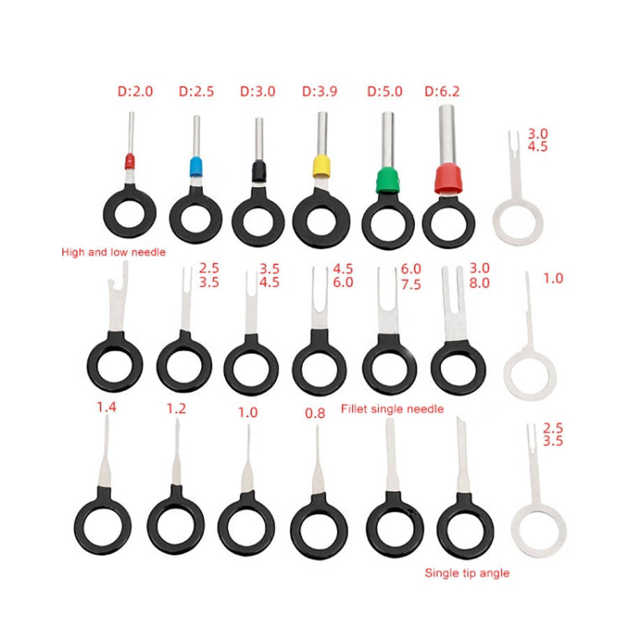 21 in 1 Car Plug Circuit Board Wire Harness Terminal Extraction Pick Connector Crimp Pin Back Nee...