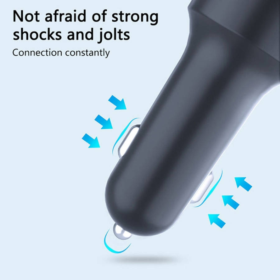 C12 Multifunctional Car Dual USB Charger Bluetooth FM Transmitter with Atmosphere Light, C12