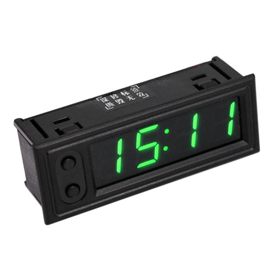 3 in 1 Car High-precision Electronic LED Luminous Clock + Thermometer + Voltmeter, 3 in 1 Green, ...