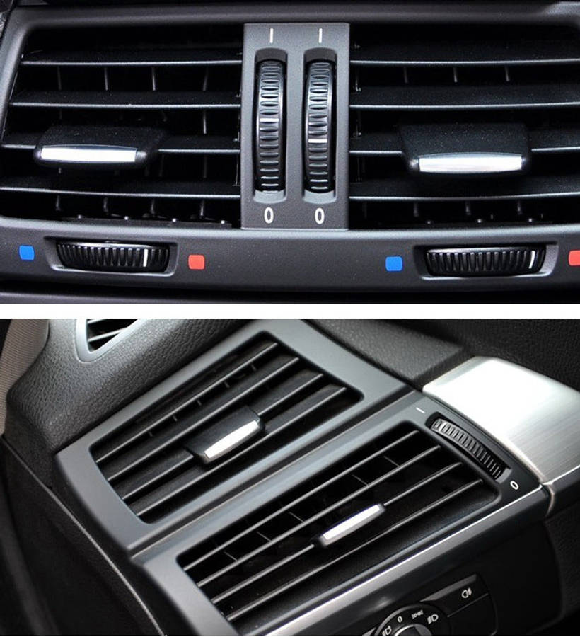 Car Front Air Conditioning Exhaust Switch Paddle Air Conditioning Leaf Clip for BMW X5 / X6, Left...