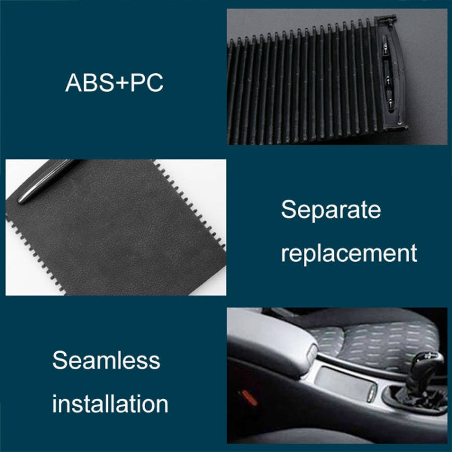 Car Water Cup Holder Roller Blind Zipper Storage Box Trim for Mercedes-Benz W203 Before 2007, For...