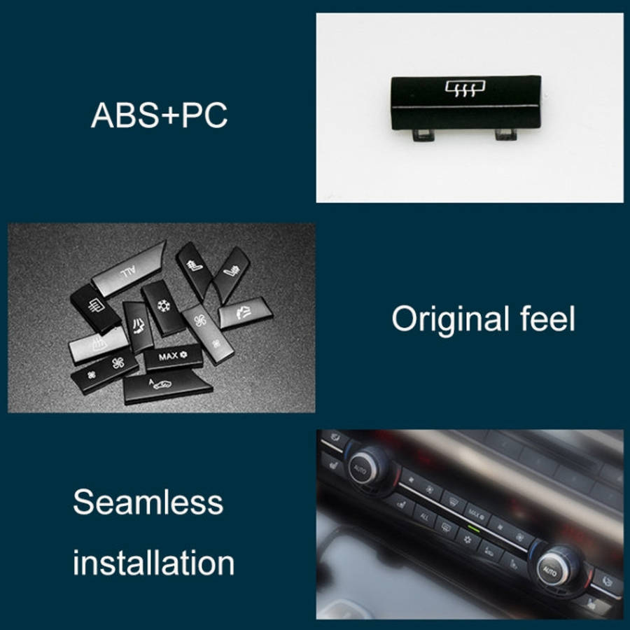 Car Air Conditioner Panel Switch Button 11-button 61319313923 for BMW  F10 / F07 / F02, 11-button
