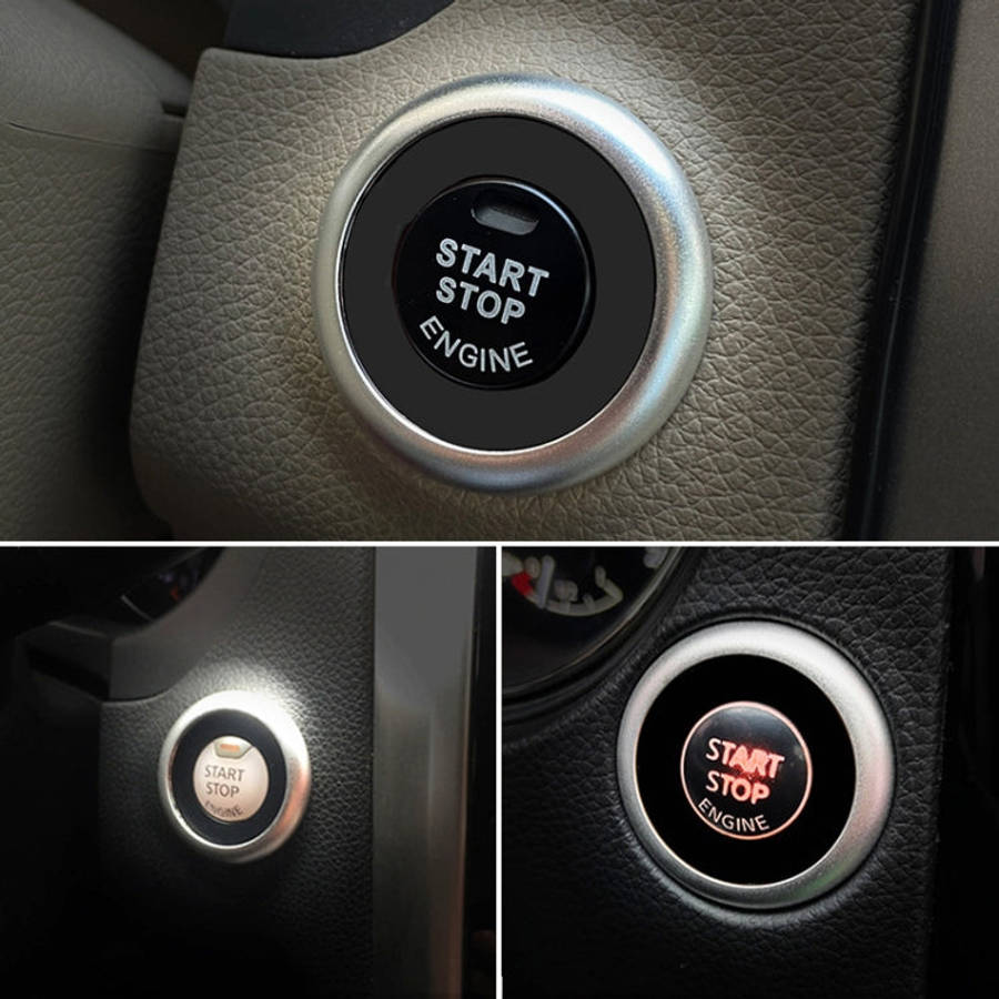 Car Engine Start Key Push Button Ring Trim Sticker Decoration for Nissa Teana / X-TRAIL / Qashqai...