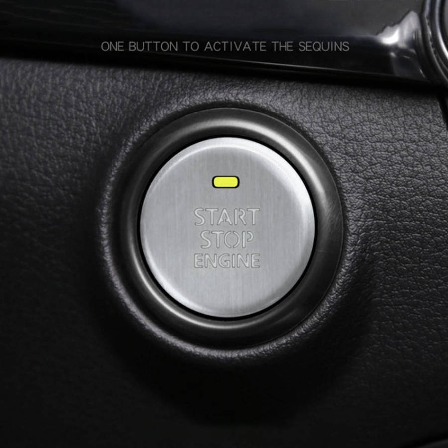 Car Engine Start Key Push Button Inner Ring Trim Sticker Decoration for Mazda Axela CX-30 2020, F...