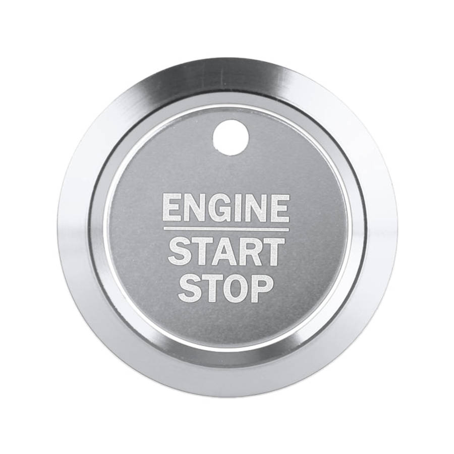 Car Engine Start Key Push Button Ring Trim Sticker Decoration for Ford F150, For Ford F150 (Silve...