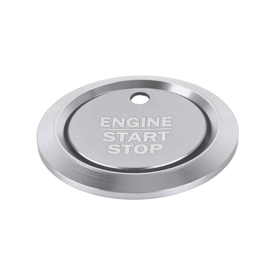 Car Engine Start Key Push Button Ring Trim Sticker Decoration for Ford F150, For Ford F150 (Silve...