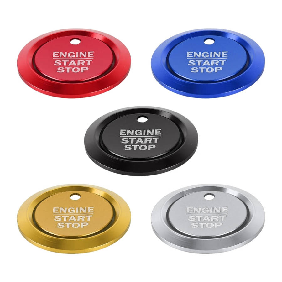 Car Engine Start Key Push Button Ring Trim Sticker Decoration for Ford F150, For Ford F150 (Silve...