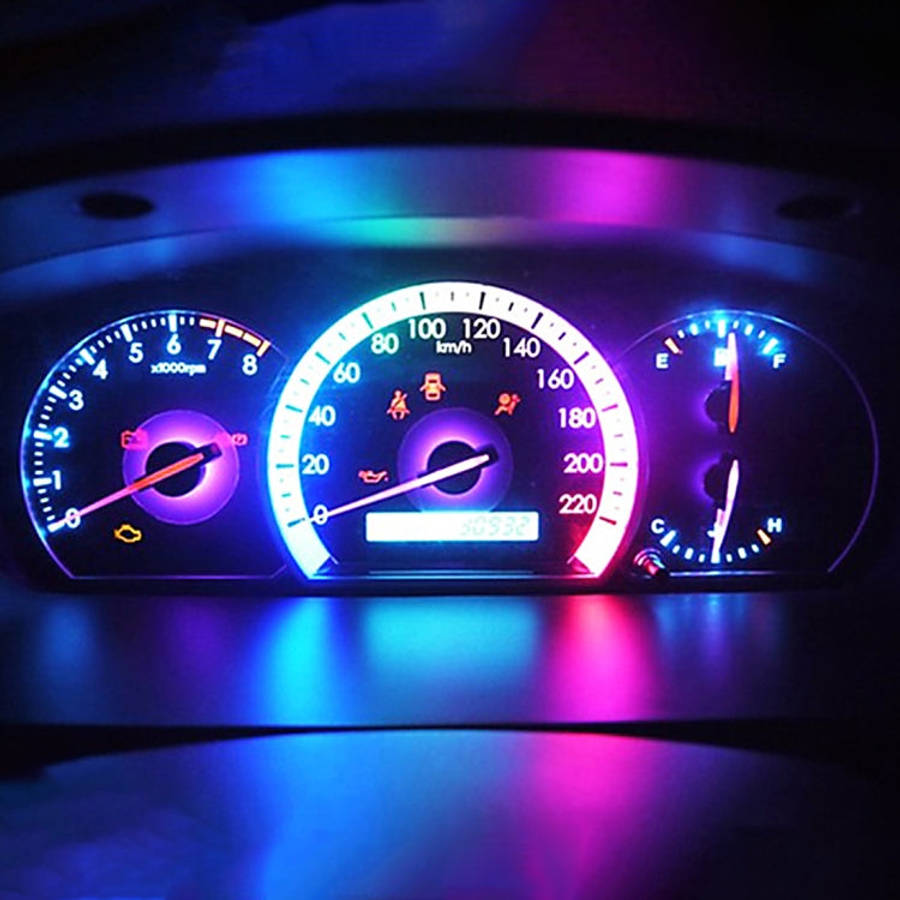 10 PCS B8.4 0.2W DC12V Wedge Instrument Panel COB LED Light Dashboard Gauge Cluster Indicator Lam...