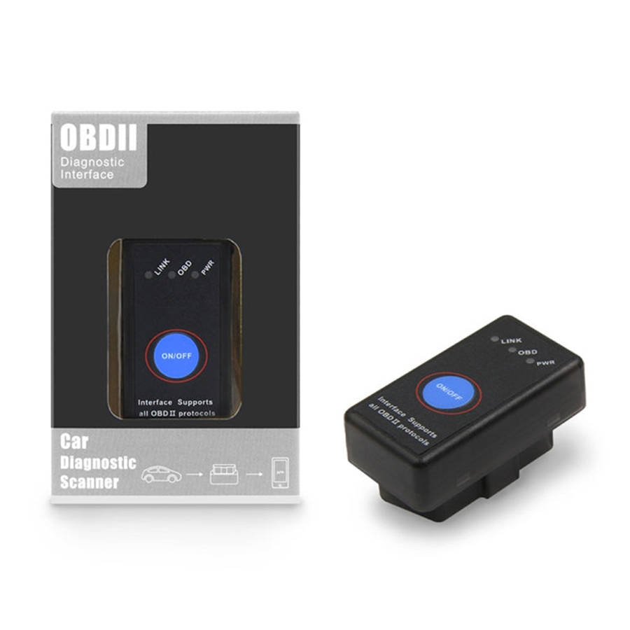 Mini Bluetooth 4.0 ELM327 OBD Car Fault Diagnostic Scanner with Power Switch, Bluetooth 4.0 with ...