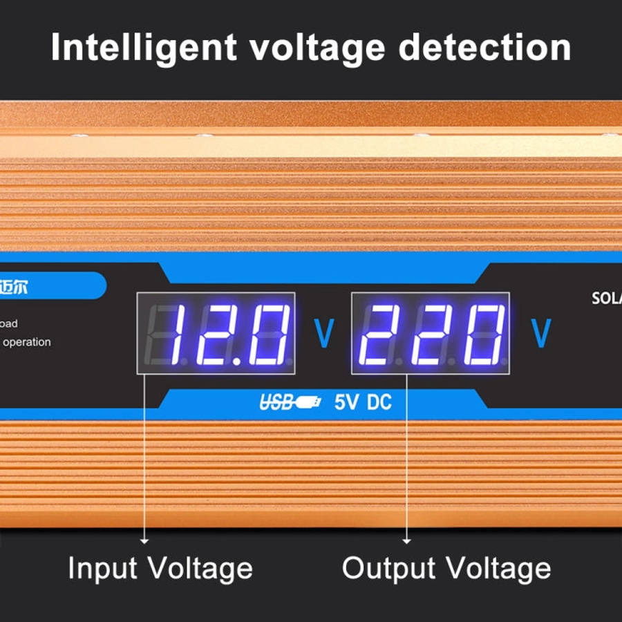 Carmaer 48V to 220V 500W Car Multi-function Double Digital Display Inverter Household Power Conve...