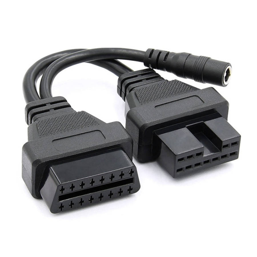 12Pin to 16Pin Car OBD2 Conversion Cable OBDII Diagnostic Adapter Cable for Mitsubishi, 12Pin to ...