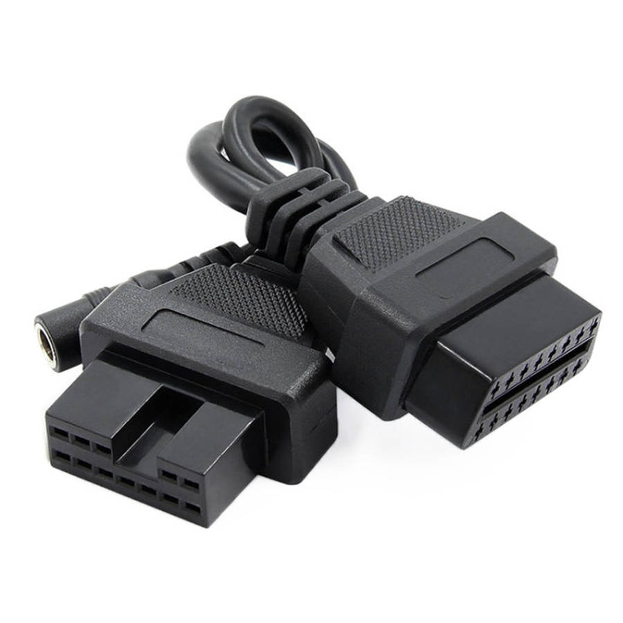 12Pin to 16Pin Car OBD2 Conversion Cable OBDII Diagnostic Adapter Cable for Mitsubishi, 12Pin to ...
