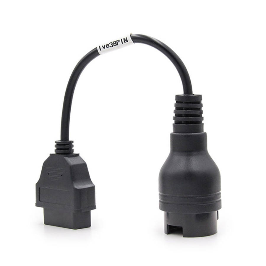 38Pin to 16Pin Truck OBD2 Conversion Cable OBDII Diagnostic Adapter Cable for Iveco, 38Pin to 16P...