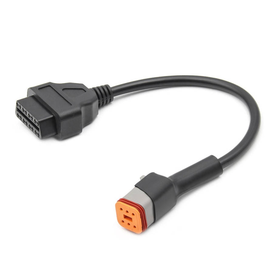 6Pin Motorcycles OBD2 Conversion Cable OBDII Diagnostic Adapter Cable for Harley Davidson, 6Pin