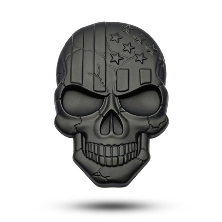 Three-dimensional Devil Skull Metal Plating Car Sticker, Silver, Black, Gun Metal, Plating Bronze...