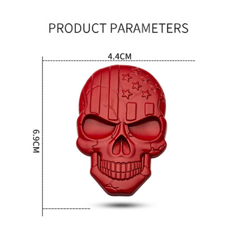 Three-dimensional Devil Skull Metal Plating Car Sticker, Silver, Black, Gun Metal, Plating Bronze...