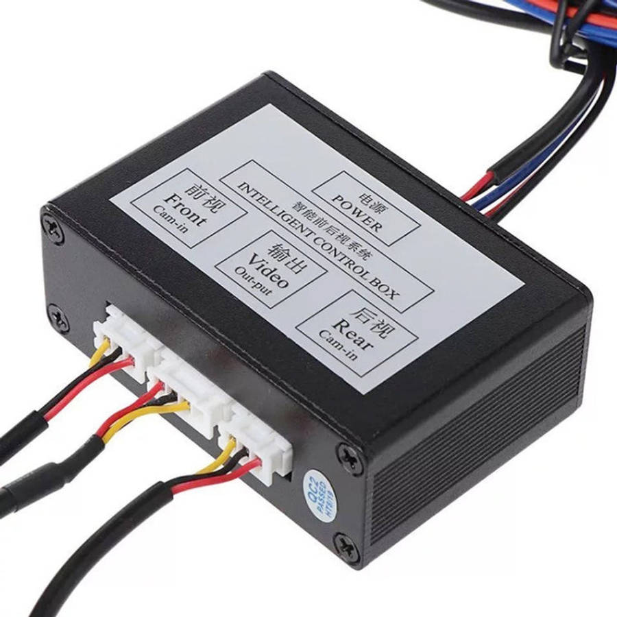 Car Right Blind Spot Camera Reversing Image Switching Front and Rear View Two-way Control Box, Tw...
