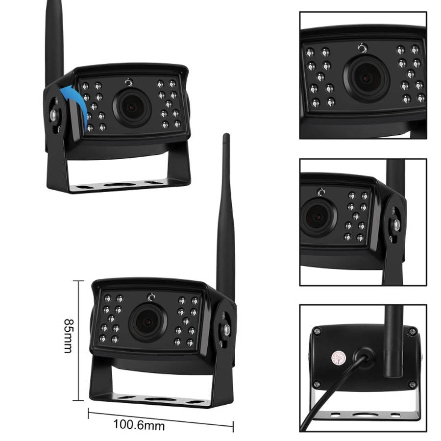 7 inch Car Digital Wireless Rear-view Split-screen Monitor Four Record, Four Record