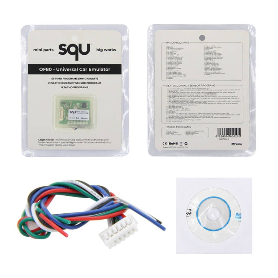 SQU OF80 Universal Car Emulator Signal Reset Immo / Tacho Programs Place ESL Diagnostic Seat Occu...