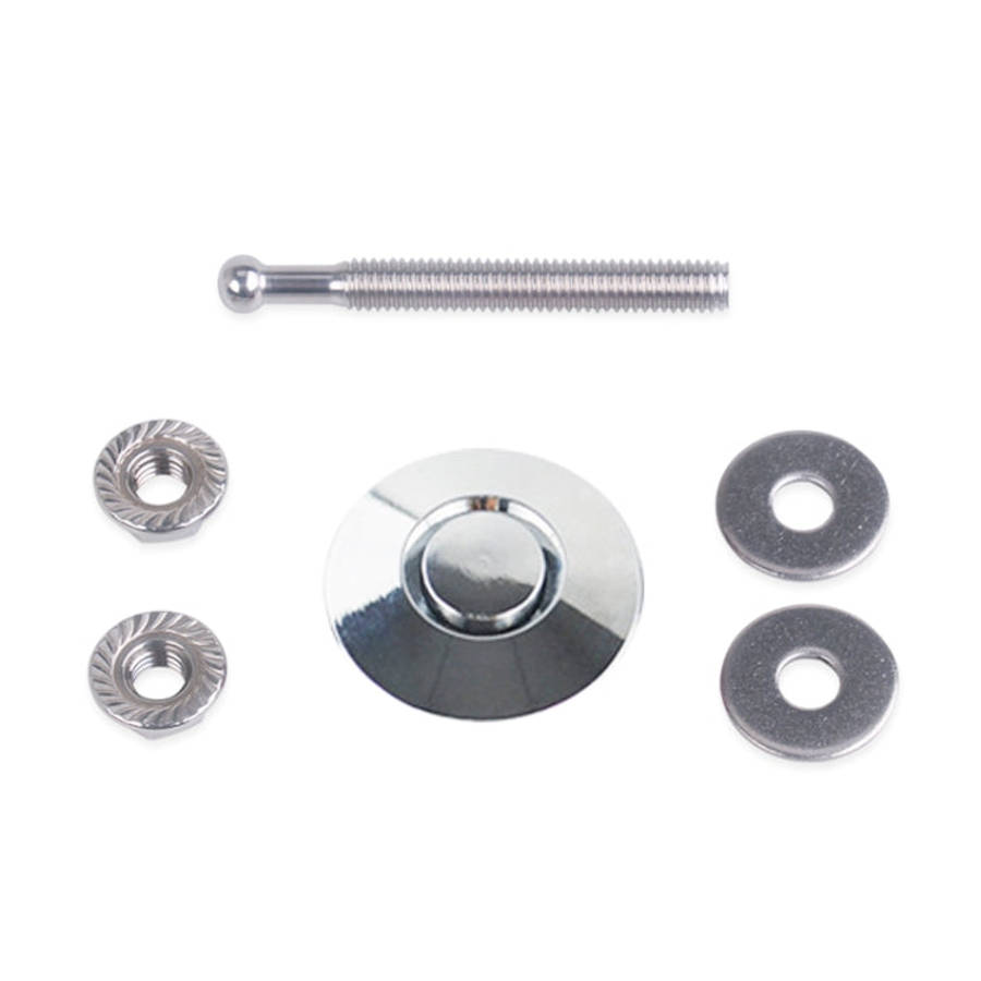 54mm Stainless Steel Quick-pins Push Button Billet Hood Pins Lock Clip Kit, 54mm (Silver), 54mm (...