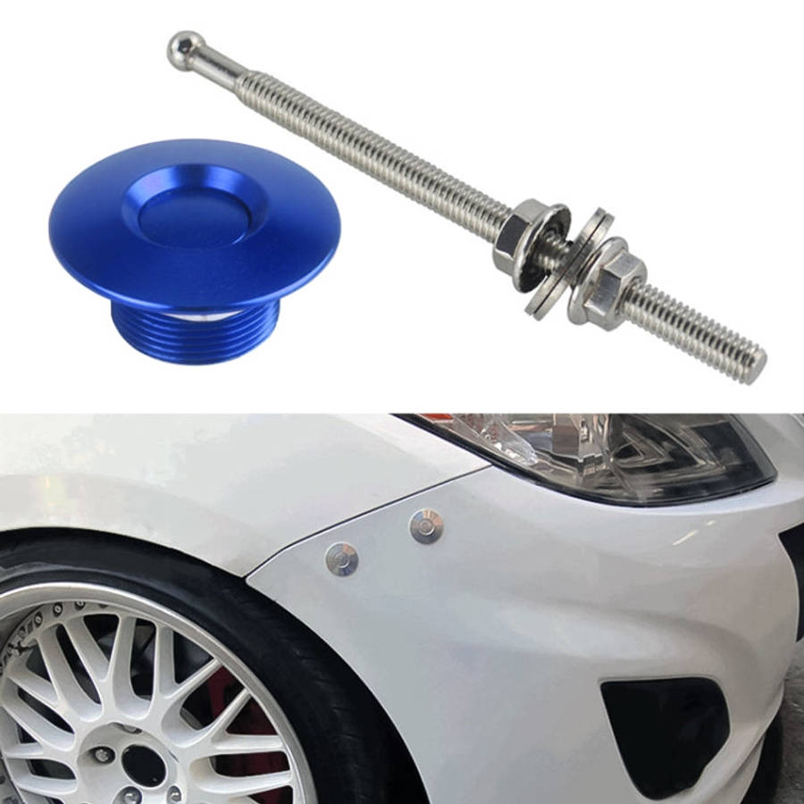 100mm Stainless Steel Quick-pins Push Button Billet Hood Pins Lock Clip Kit, 100mm (Red), 100mm (...