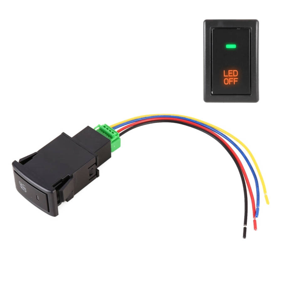 TS-17 Car Fog Light On-Off Button Switch with Cable for Suzuki, For Suzuki