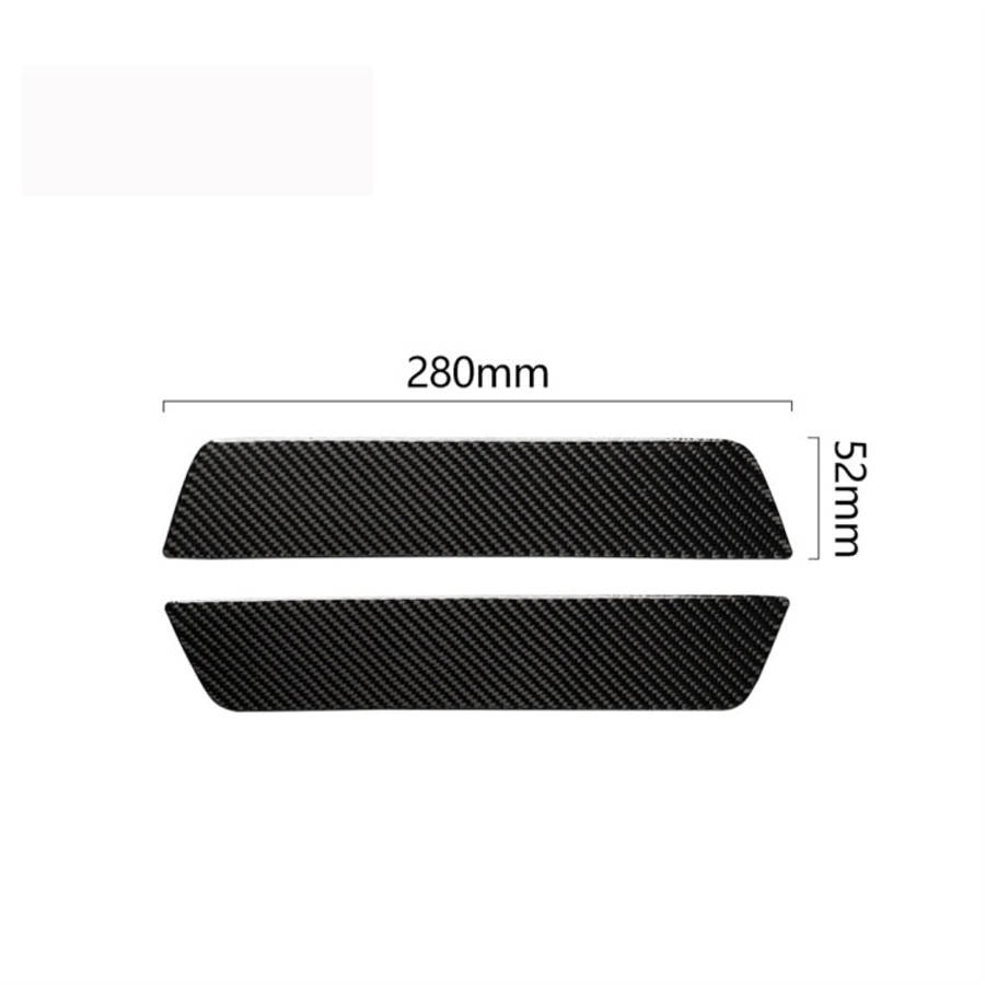 2 PCS Carbon Fiber Car Back Door Threshold Decorative Sticker for Tesla Model 3, Back Door Threshold