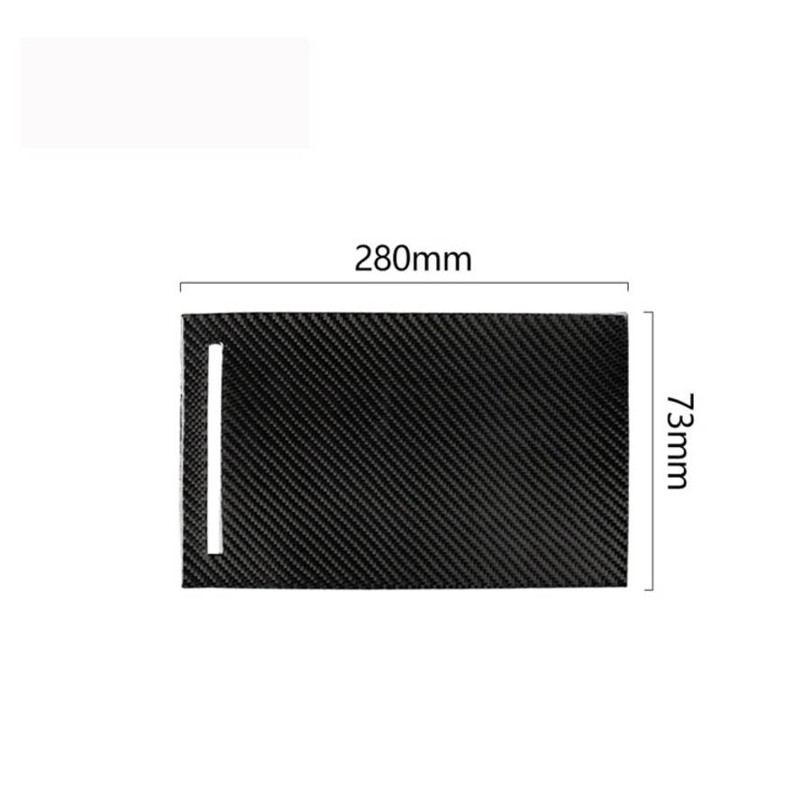 Carbon Fiber Car Storage Box Panel Decorative Sticker for Tesla Model X, Storage Box Panel