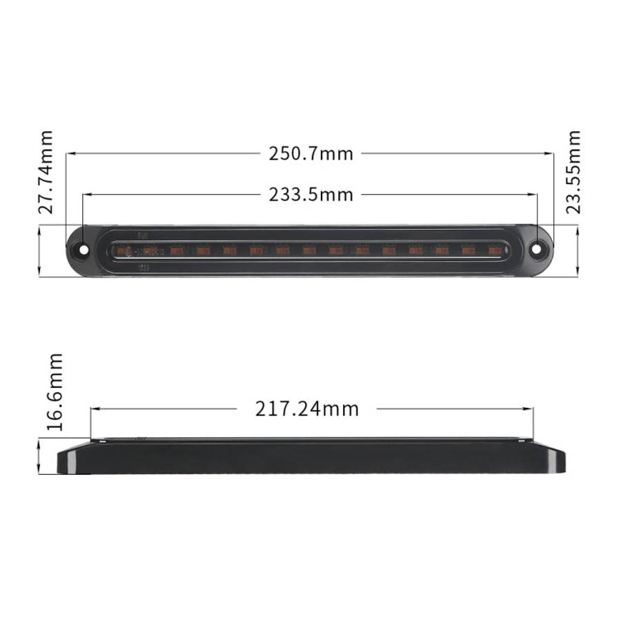 MK-013 Spotlight Dynamic Car Tail Light Signal Lamp Indicator Strobe Flashing Warning Light 12-24...