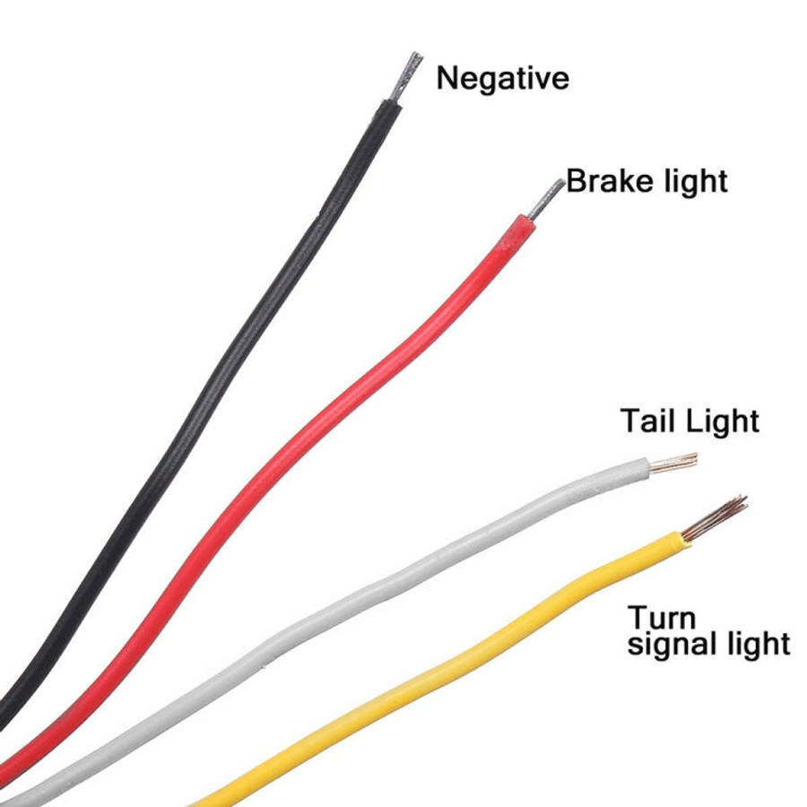 MK-013 Spotlight Dynamic Car Tail Light Signal Lamp Indicator Strobe Flashing Warning Light 12-24...