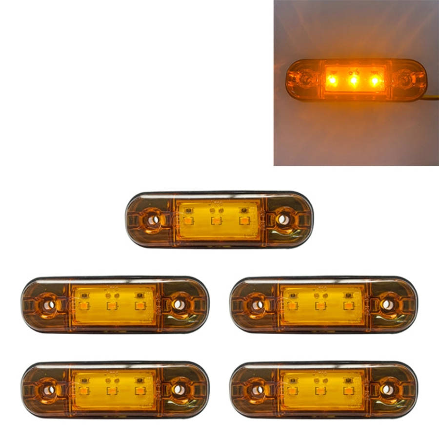 5 PCS MK-327 Car / Truck 3LEDs Side Marker Indicator Light Tail Light, MK-327(Red Light), MK-327(...