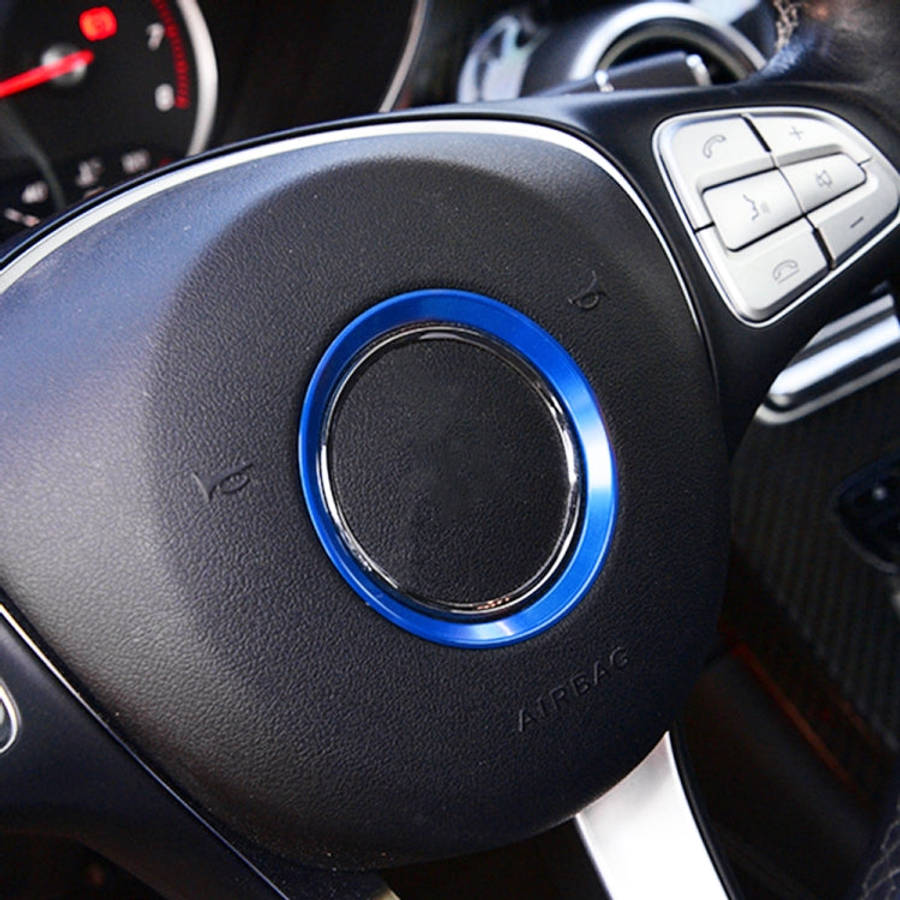 Car Steering Wheel Decorative Ring Cover for Mercedes-Benz,Inner Diameter: 5.6cm, 5.6cm (Blue), 5...