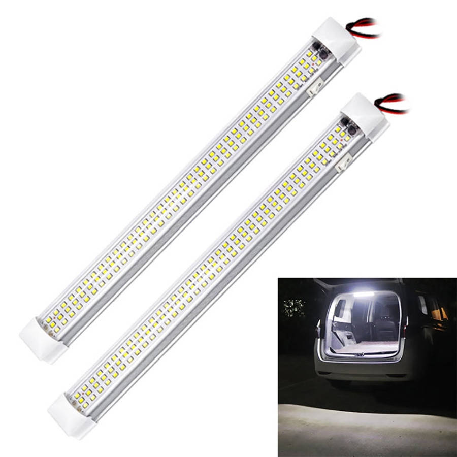 2 PCS ZS-3333 Side Switch Type 12-80V High Bright 108LEDs Car Dome Light Cabin Light Bar, ZS-3333...