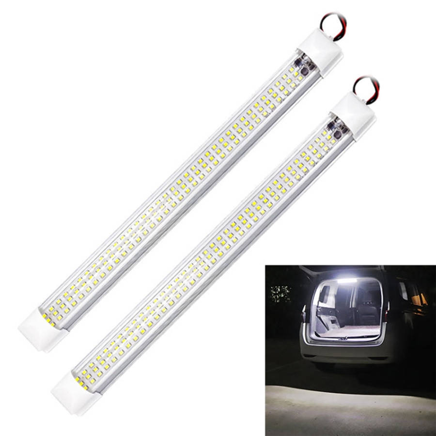 2 PCS ZS-3333 Top Switch Type 12-80V High Bright 108LEDs Car Dome Light Cabin Light Bar, ZS-3333 ...