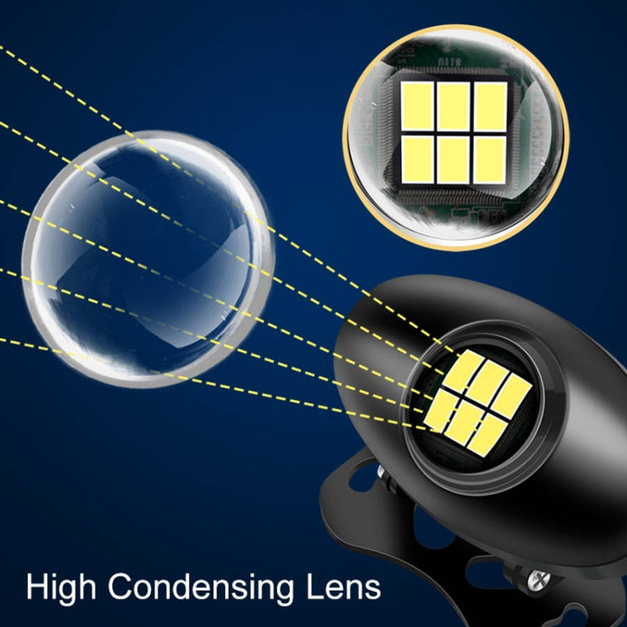 Car Adjustable LED Super Bright Reversing Light, Reversing Light (Black), Reversing Light (Silver)