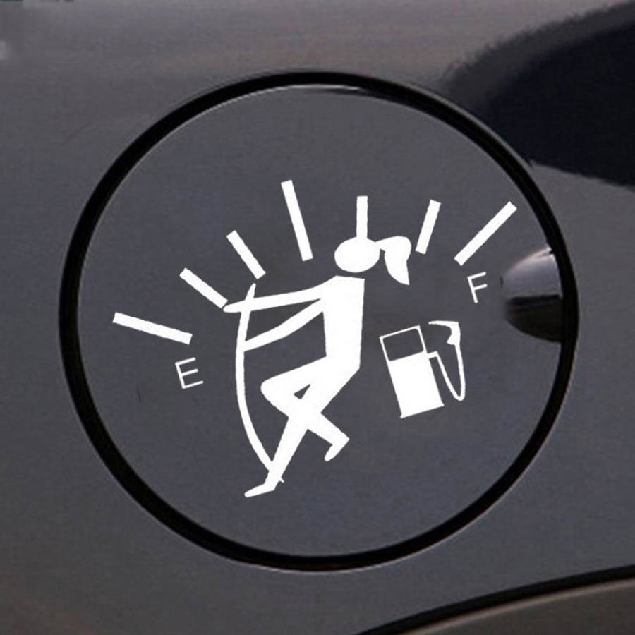 Female Pull Fuel Tank Pointer To Full Hellaflush Reflective Vinyl Car Sticker, Female (Black), Fe...