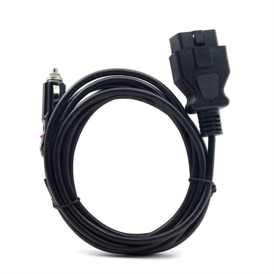 OBD II Car ECU Emergency Power Supply Cable Memory Saver with Alligator Clip-On Cigarette Lighter...