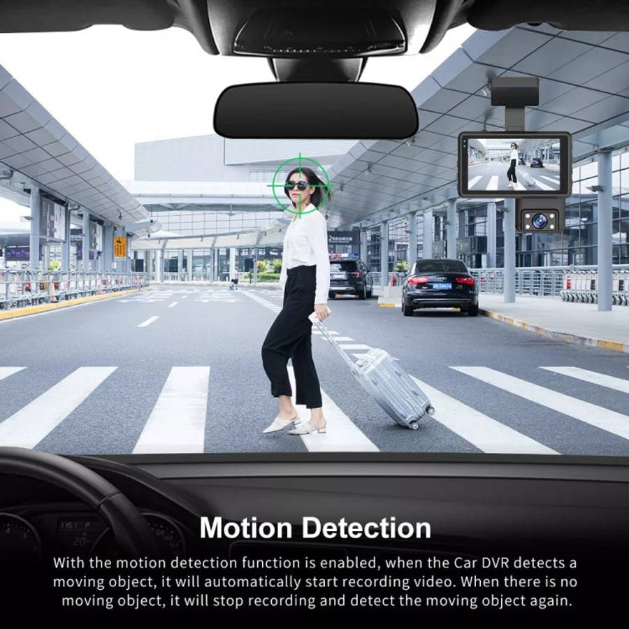 Front and Rear Dual Camera HD InfraredNight Vision Car Dash Cam Driving Recorder, Front and Rear