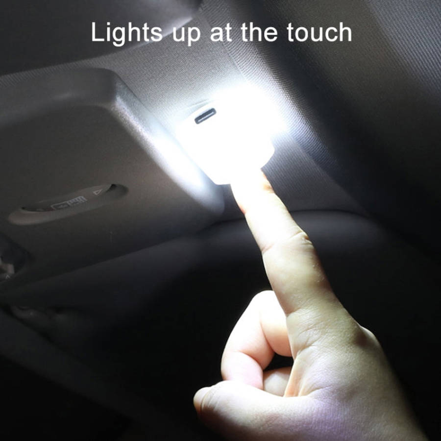 USB-C / Type-C Single Color Touch Switch Control Car Foot Ambient Light, Ice Blue Light, Pink Lig...