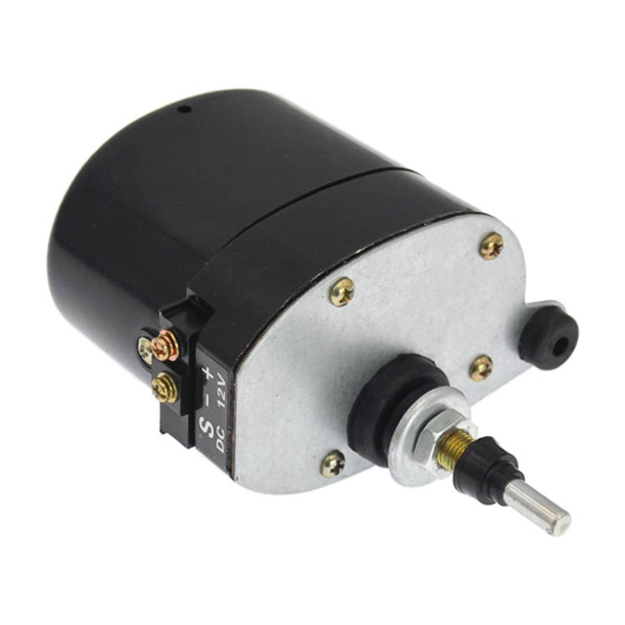 Caravan 12V Front Windshield Wiper Motor 01287358 for Willys Jeep Tractor, Short Shaft