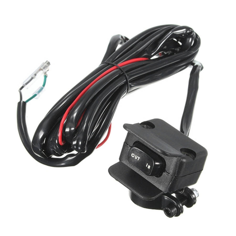 Motorcycle ATV / UTV Winch Rocker Switch Handlebar Control Line Warn Kits, Winch Rocker Switch