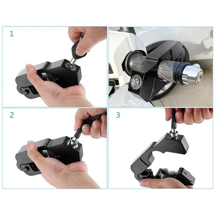 Motorcycle Aluminum Alloy Throttle Handle Lock, Throttle Handle Lock (Black), Throttle Handle Loc...