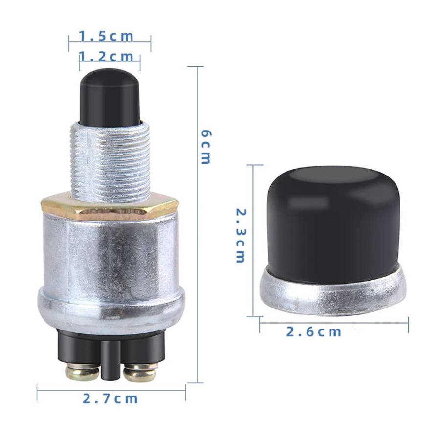 Car Engine One Key Start Ignition Switch 12V Waterproof Horn Switch, 12V