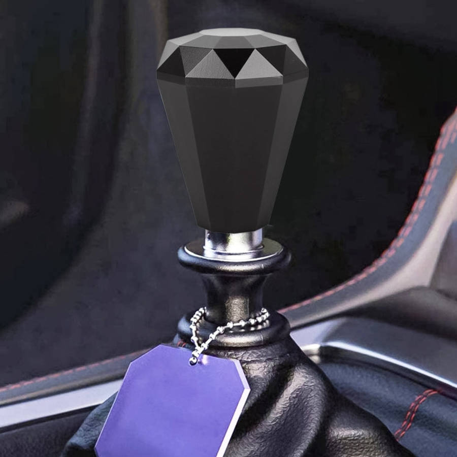 Universal Car Diamond Shape Metal Gear Shift Knob, Black, Blue, Purple, Red, Silver