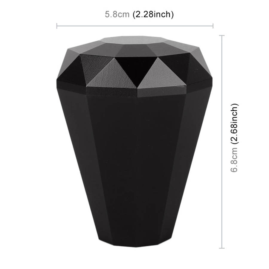 Universal Car Diamond Shape Metal Gear Shift Knob, Black, Blue, Purple, Red, Silver