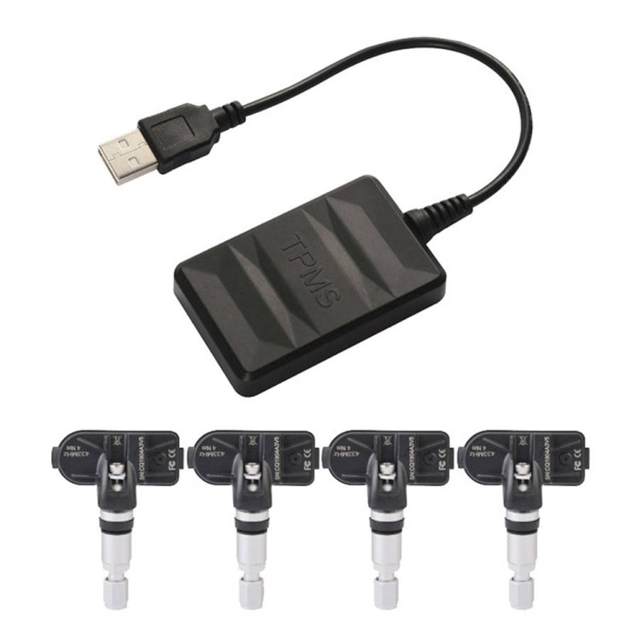 USB TPMS Tire Pressure Monitoring System Android with Internal Sensor for Car Radio DVD Player, w...