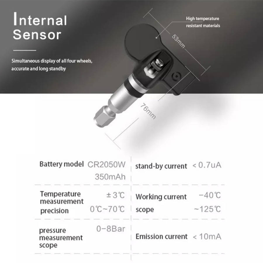 USB TPMS Tire Pressure Monitoring System Android with Internal Sensor for Car Radio DVD Player, w...